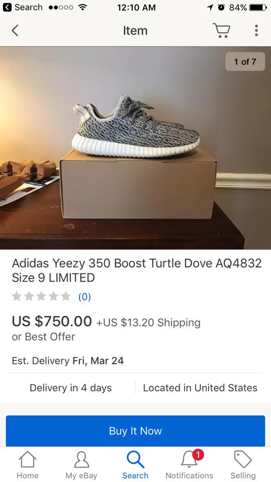 yeezy turtle dove slippers