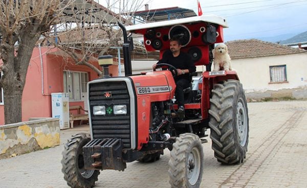 woofer on tractor