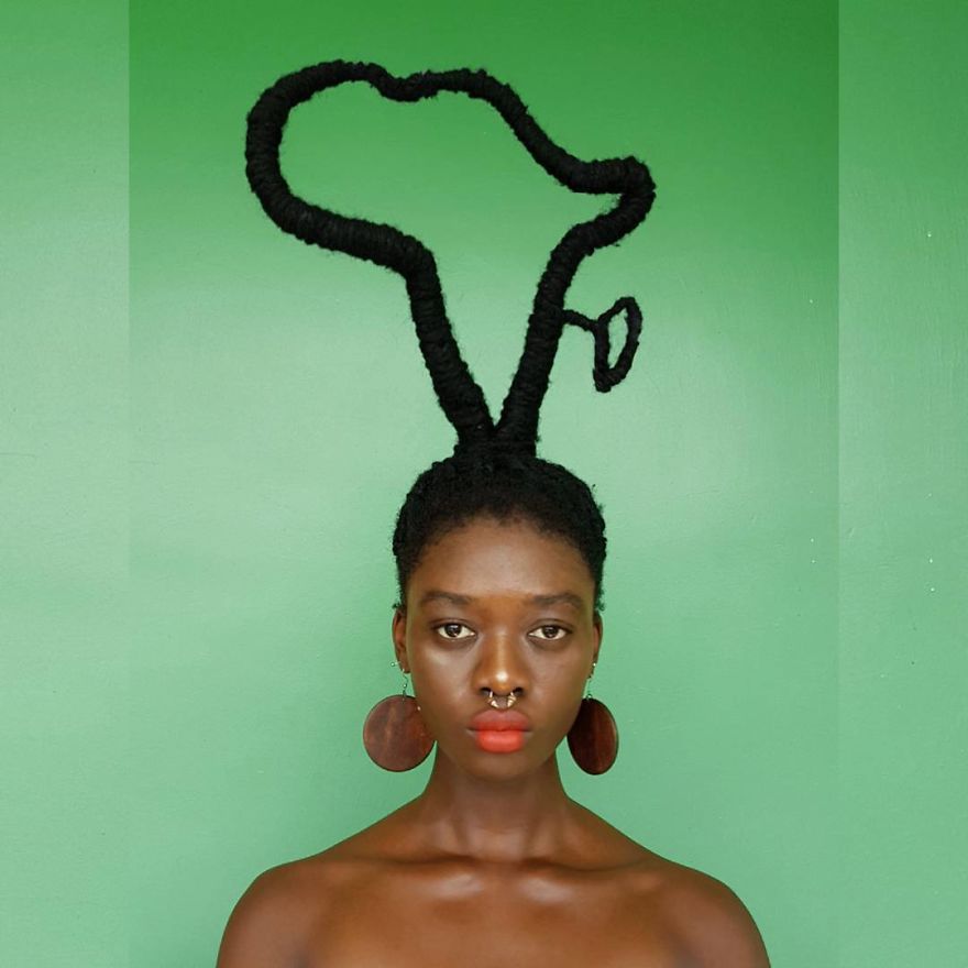 Talented Artist Turns Her Hair into Incredible Sculptures