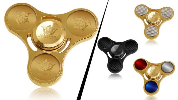 a gold fidget spinner