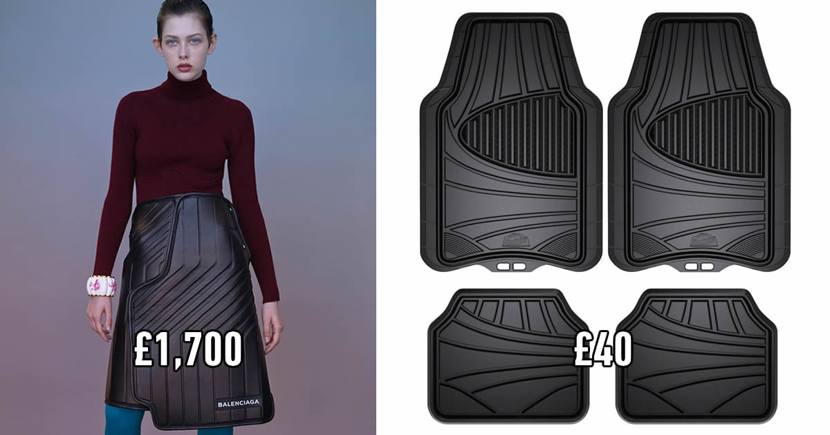 Would You Pay ,300 fora Designer Skirt That Looks Like a Car Mat?