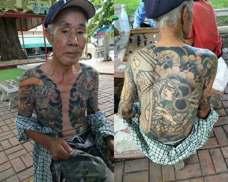 søvn bule vidnesbyrd Japanese Yakuza Boss On the Run for 14 Years Caught in Thailand After  Photos of His Tattoos Go Viral