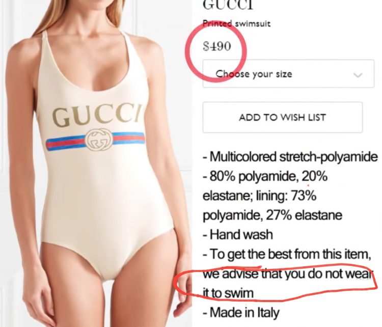 gucci inspired bathing suit