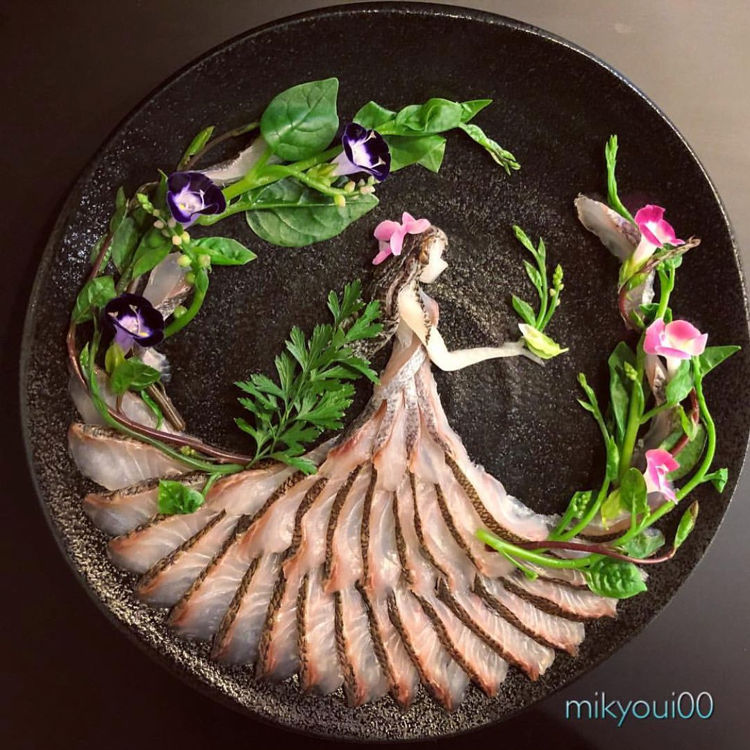 Amateur Culinary Artist Creates the Most Amazing Sashimi Plating
