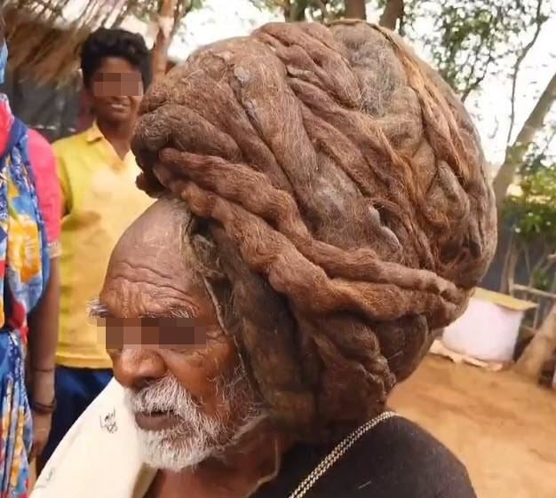 95-Year-Old Indian Man Has Allegedly Never Cut His Hair