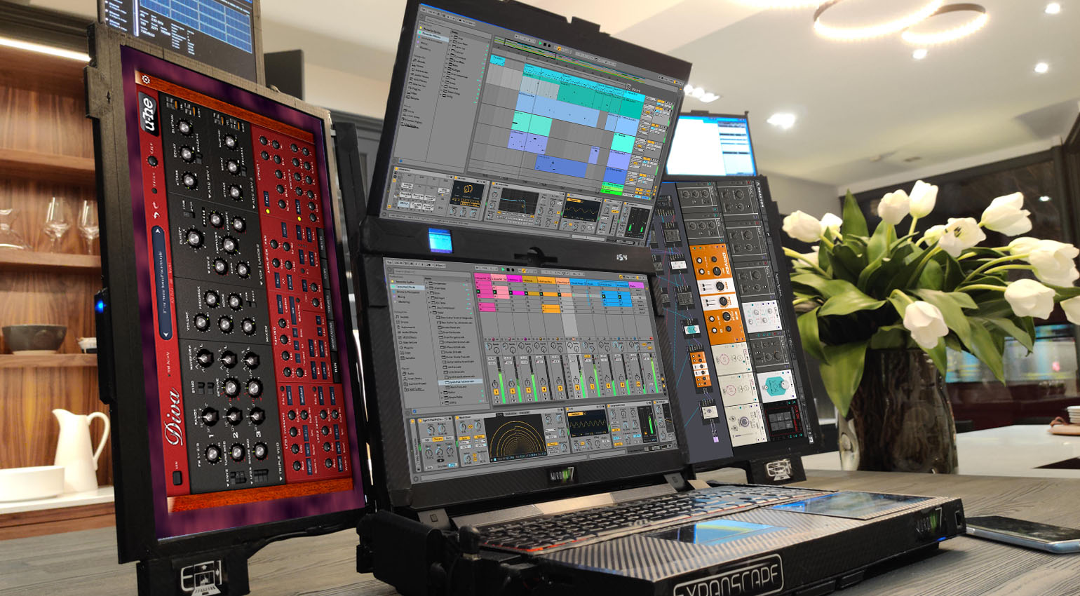 Ноутбук с семью экранами aurora 7. Expanscape aurora. Lenovo thinkpad w700. Expanscape aurora 7. Ноутбук 7 экранов.