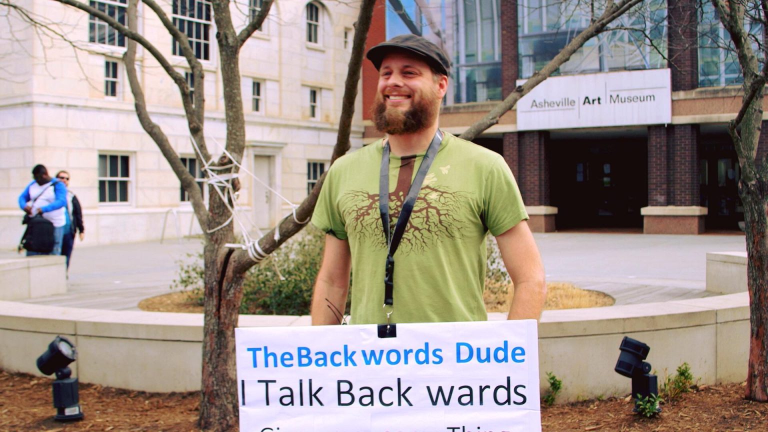 Backwards Man – Unique Superpower Allows Man to Speak Backwards