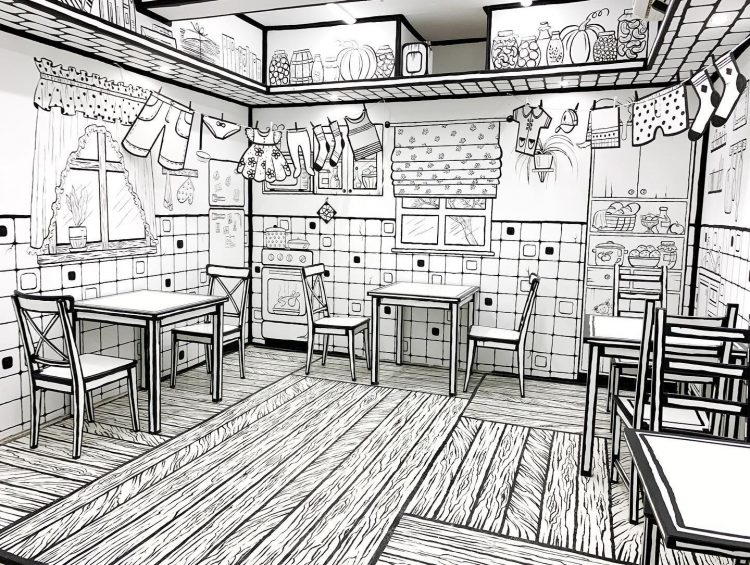 Sketch cafe interior by t-mann on DeviantArt