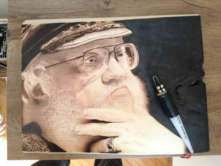 Talented Artist Burns Hyperrealistic Portraits onto Pieces of Wood
