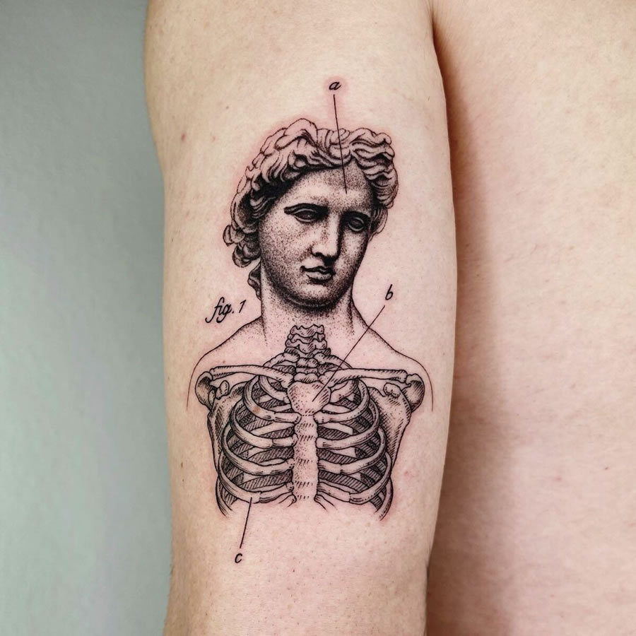 The Monochromatic, Science-Inspired Tattoos of Michele Volpi