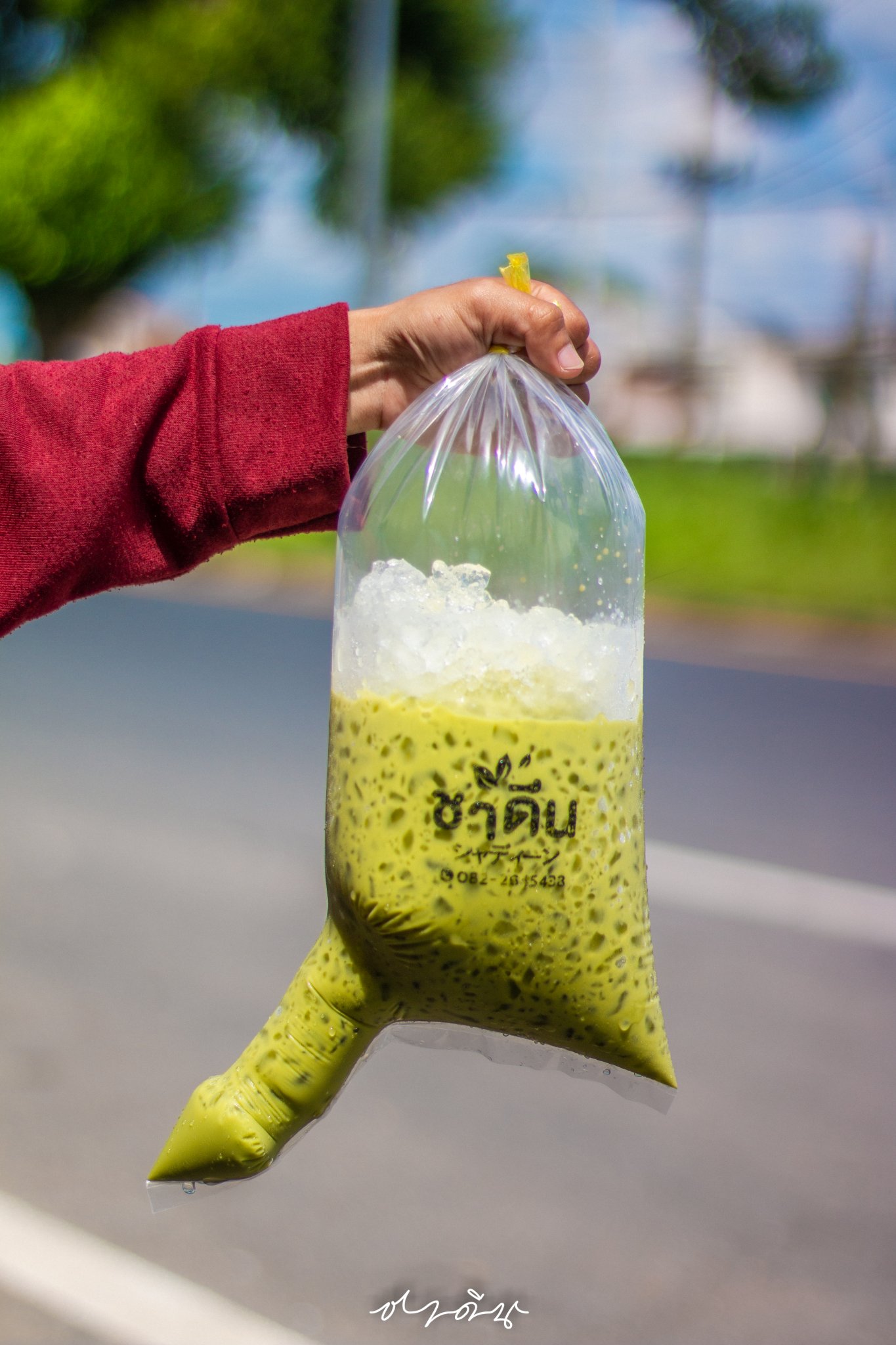 Thai Tea Stall Goes Viral for Questionable Packaging Choice