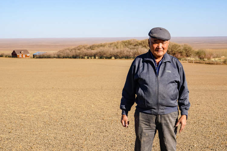 Mongolian Man Nurtures Green Oasis in the Middle of the Gobi Desert