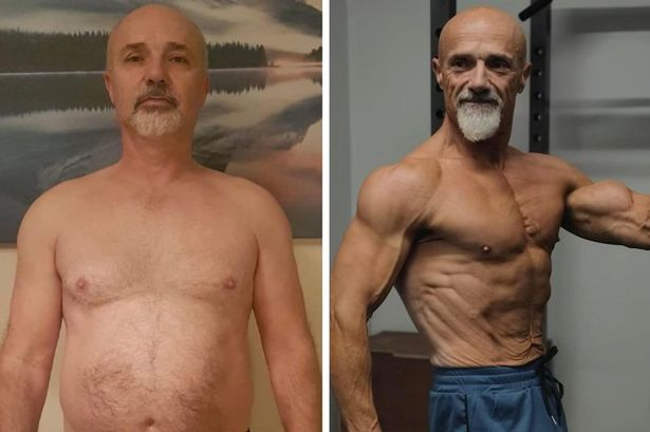 60-Year-Old Grandpa Undergoes Impressive Body Transformation in