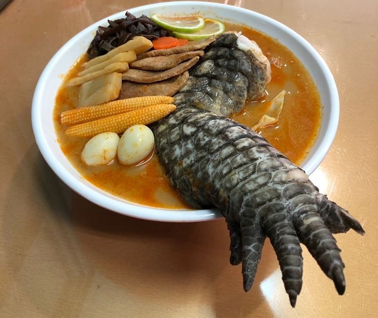 ‘Godzilla Ramen’ Has a Crocodile Leg Sticking Out of the Bowl ...