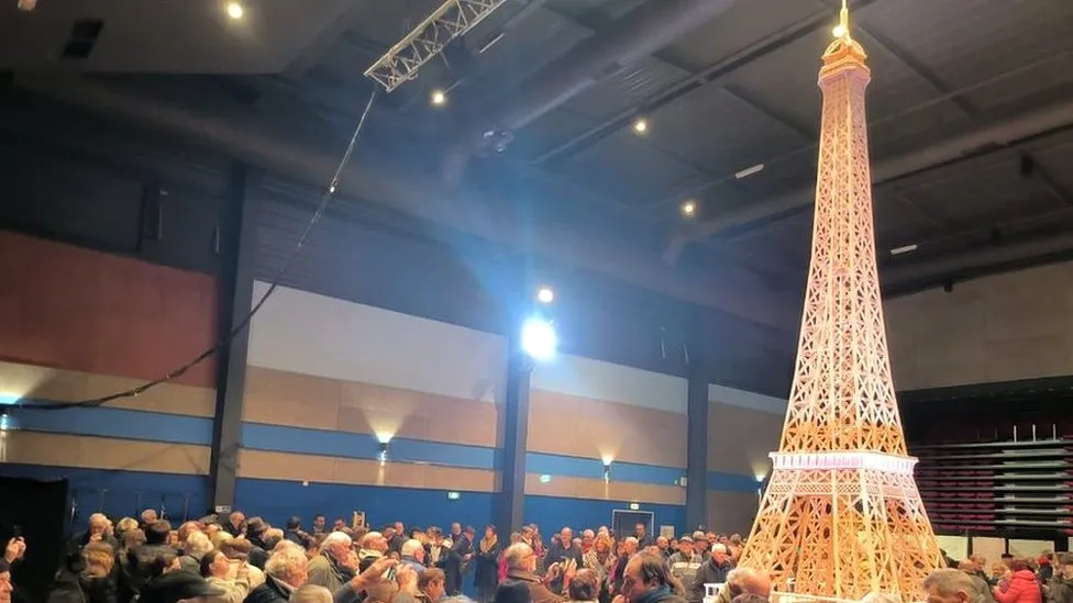 Man Builds World’s Largest Matchstick Eiffel Tower, Is Denied Guinness